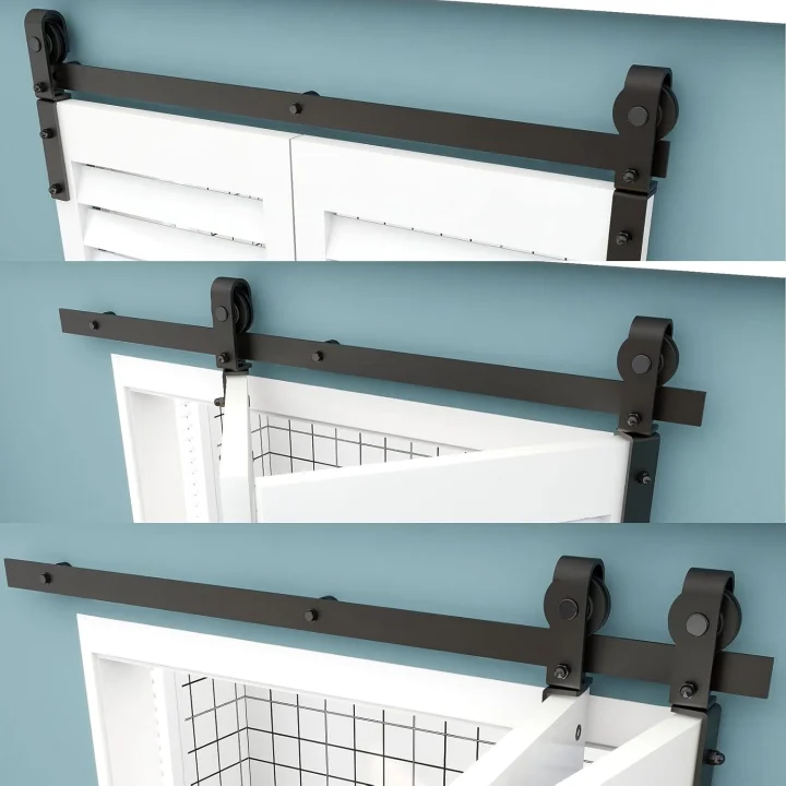 System do 2 drzwi przesuwnych TSMST F33SFS 100 cm zestaw montażowy drzwi
