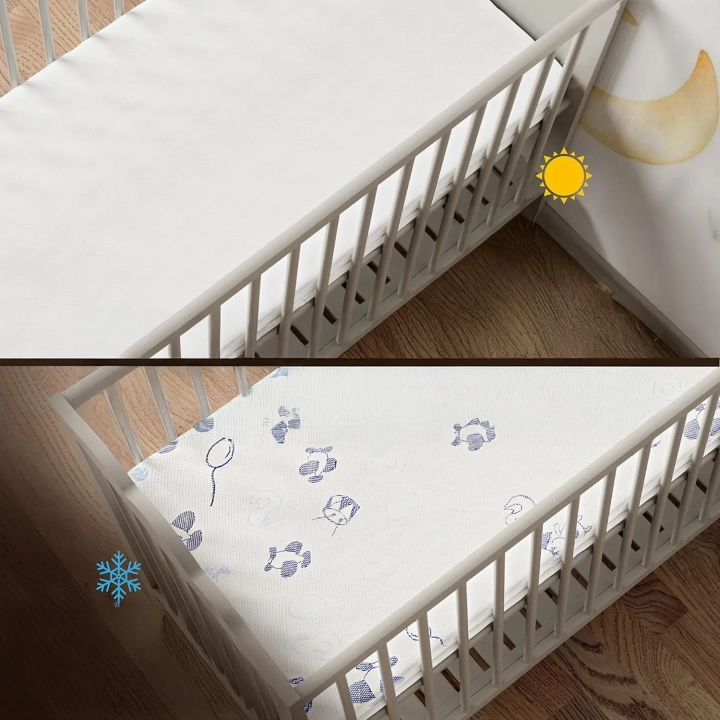 Materac dziecięcy Sweety Fox 60x120 cm dwustronny lato-zima, 11 cm grubości LDS-20240913-EU