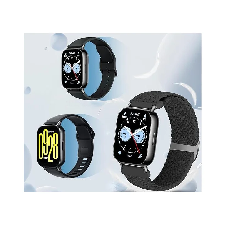 Pasek do Redmi Watch 5/5 Lite elastyczny nylonowy regulowany czarny