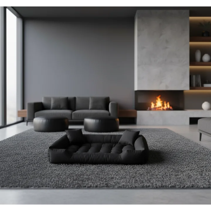 Legowisko dla psa kojec ECCO 130x105 cm wodoodporne czarne