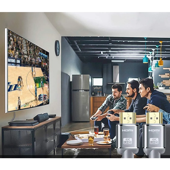 Kabel HDMI SNOWKIDS 4K 60Hz 15 m przewód wideo UHD do telewizora lub monitora