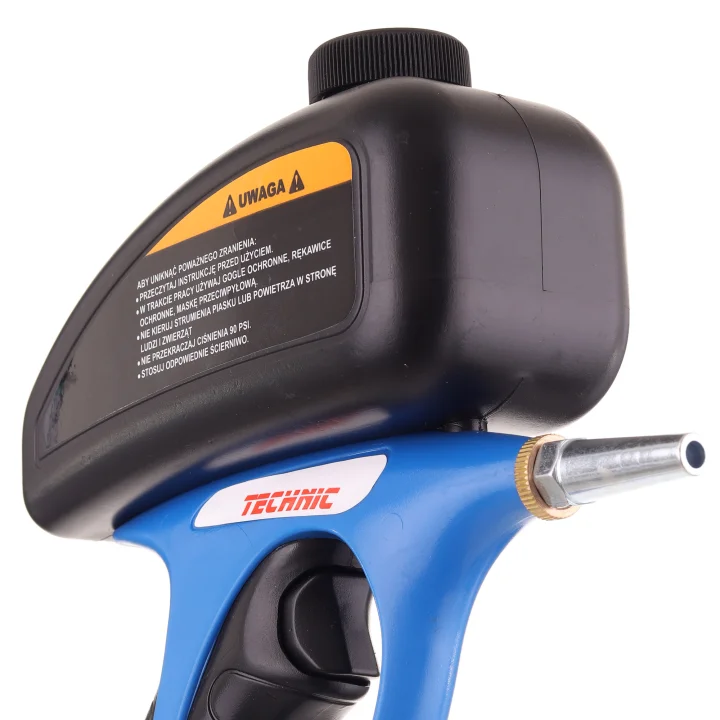 Piaskarka Pistolet Piaskowania Pneumatyczny Korund 2kg Dysza Metalowa