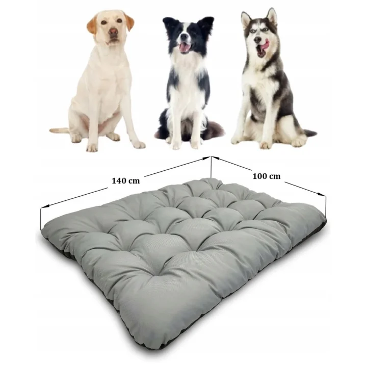 Legowisko dla psa poduszka PRESTIGE 140x100 cm wodoodporna szare