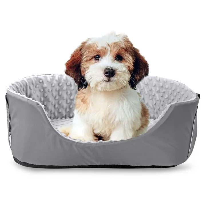 Transporter samochodowy 50x40 cm minky szary