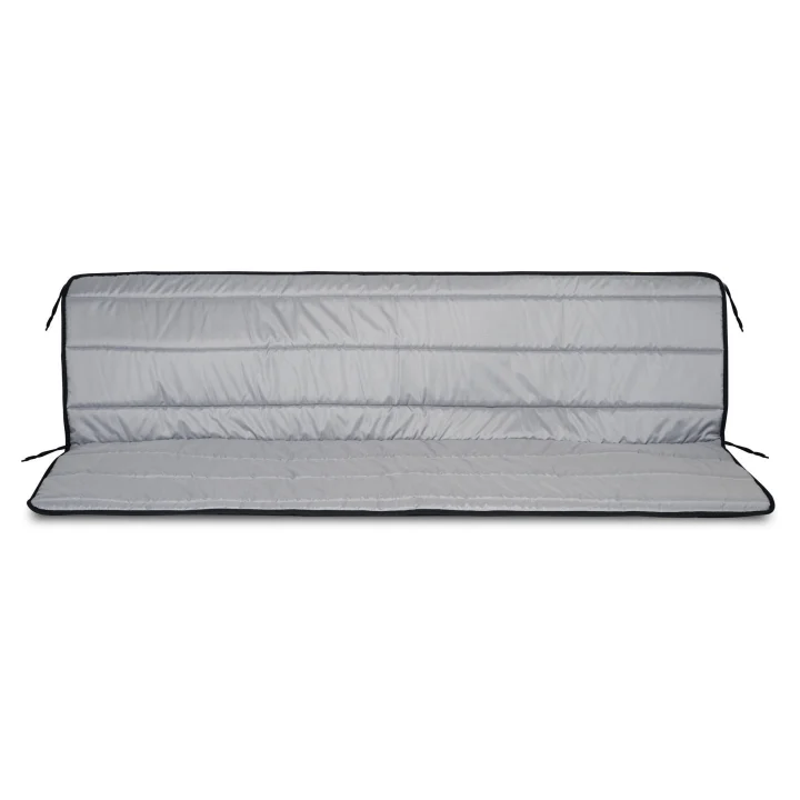 Zestaw poduszek ogrodowych z pianki 180x50x50 cm ciemnoszare