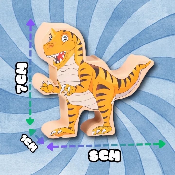 GRA ZRĘCZNOŚCIOWA LOGICZNA KLOCKI BALANSUJĄCE DINOZARY T-REX WIEŻA JHTOY-640