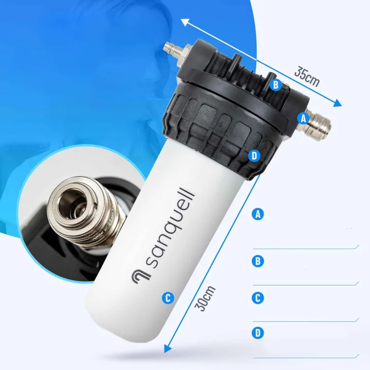 UŻYWANE Filtr pod zlew Sanquell premium 8 l/min usuwa ołów leki plastik