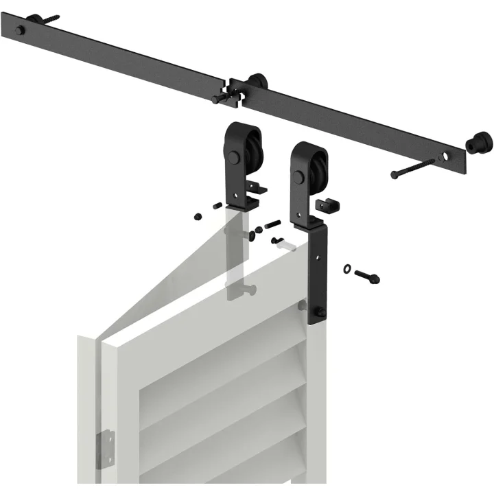 System do 2 drzwi przesuwnych TSMST F33SFS 100 cm zestaw montażowy drzwi