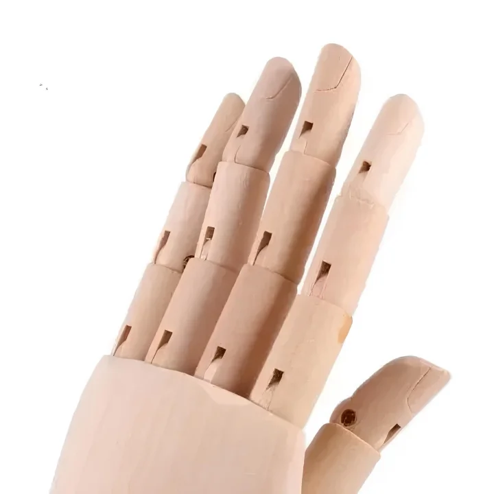Drewniana ręka manekin 18 cm do rysowania model anatomiczny dla artystów i dekoracyjny element wnętrza