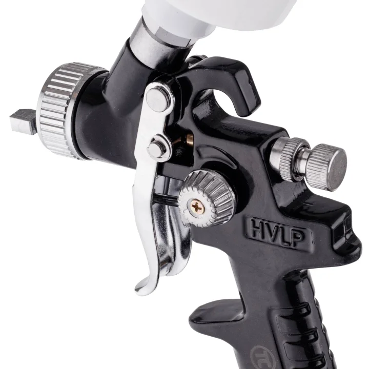 Pistolet Lakierniczy Malowania MINI HVLP Dysza 0,8 BLACK do Zaprawek 125ml
