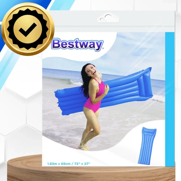 BESTWAY WYGODNY DMUCHANY NADMUCHIWANY MATERAC DO WODY PŁYWANIA 183 X 69 CM