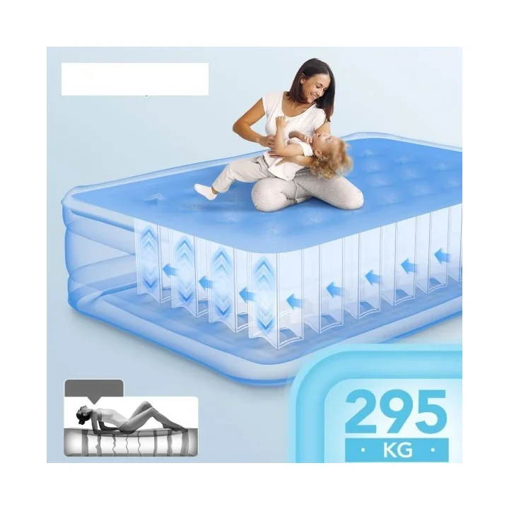 Materac dmuchany iDOO I-HOM27 przenośny z pompką, wygodny i solidny