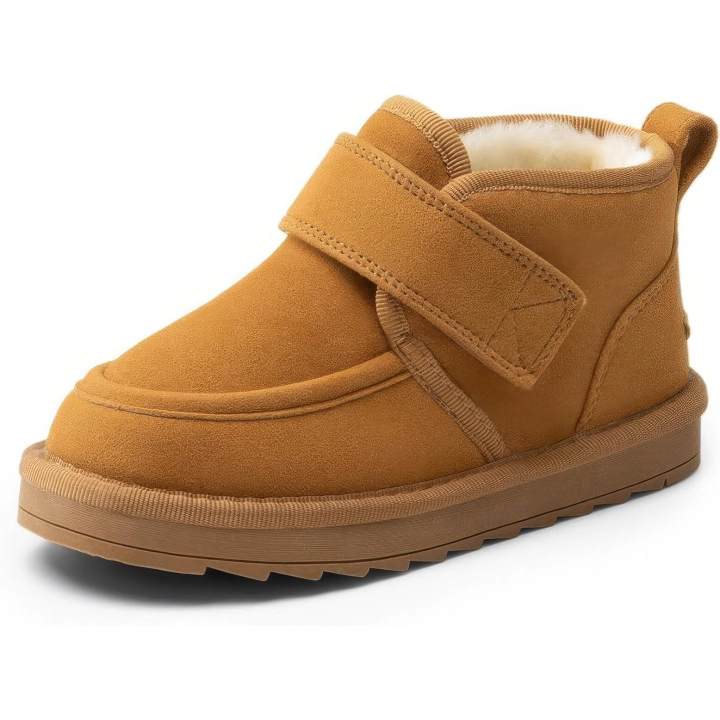 Buty zimowe dziecięce DREAM PAIRS ocieplane trapery z futerkiem dla chłopca i dziewczynki r.31