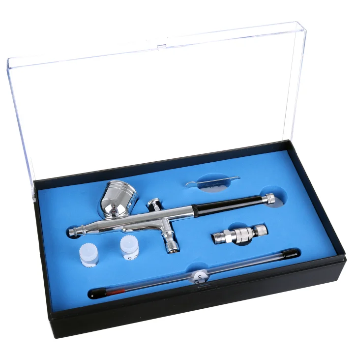 Aerograf Modelarski 3x dysza 0,2mm 0,3mm 0,5mm + Szybkozłączka Komplet