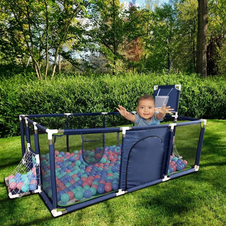 KOJEC Z KOSZEM BRAMKĄ SUCHY BASEN DLA DZIECI NICEKIDS 180 x 120 cm