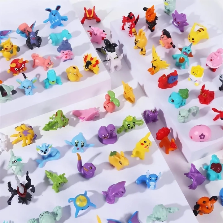 Zestaw figurek Pocket Monster 144 szt miniaturowe figurki kultowych postaci z serii