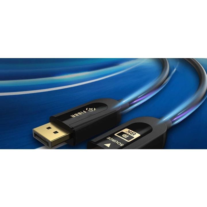 Kabel DisplayPort 2.1 DP2.1 FIBBR F-DP21-8K-20 40Gbps 20m przewód do monitora 8K HDR