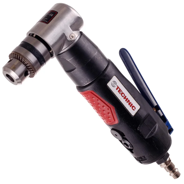 Wiertarka Pneumatyczna Kątowa 1,5 - 10 mm na Kluczyk Niska Głowica 95mm