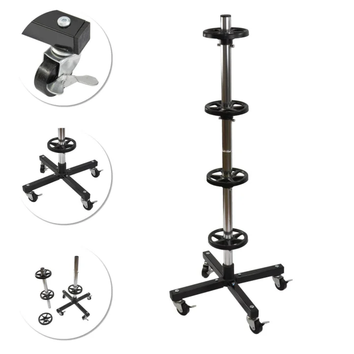 Stojak BIG RED TRF8402 na koła samochodowe (z kółkami)