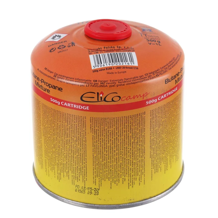 GTU_02 Kartusz propan 500g 65500 ELICOTECH gwint 7/16