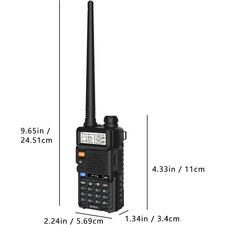 Stacja radiowa pofung, 7,4 W, 3800 mAh, USB, 22 x 15 x 11,7 cm