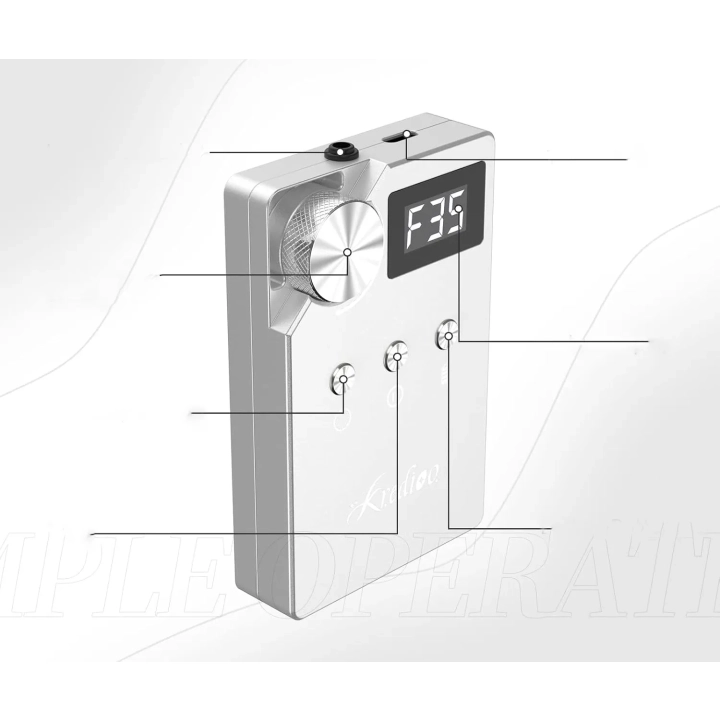 Frezarka do paznokci elektryczna Kredioo 35000 obr./min bezszczotkowa z 11 końcówkami