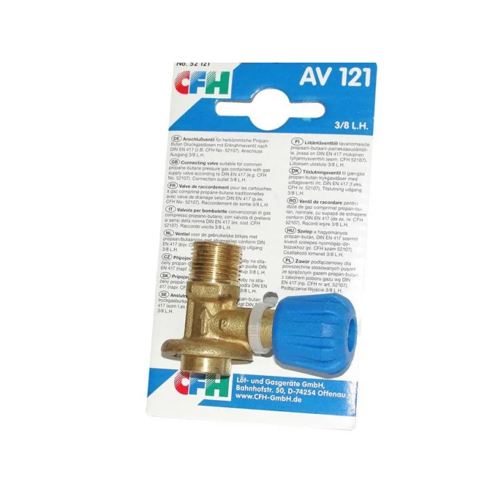 ZAWÓR PRZYŁĄCZ.3/8L 52121 do poj. jednorazowego gwint G7/16