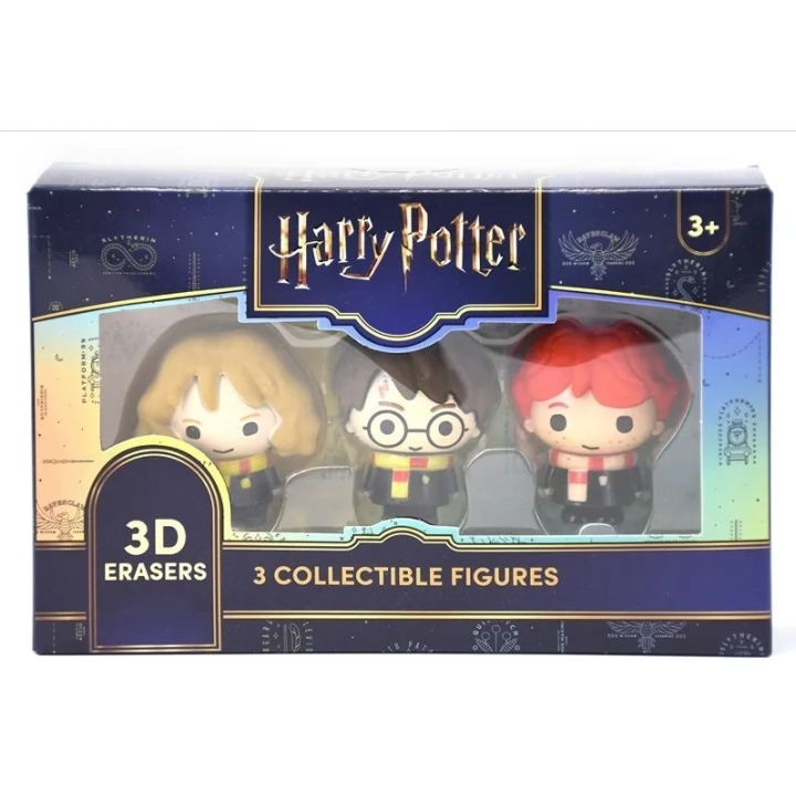 Harry Potter Ron Hermiona 3D eraser gumka 3pak