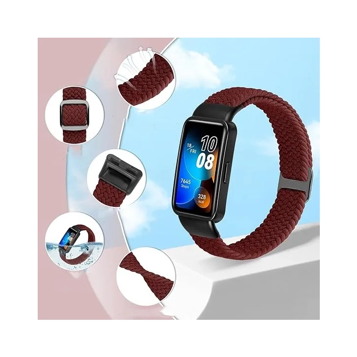Paski plecione 2szt. do Huawei Band 9/8 Janpso regulowany nylonowy pasek