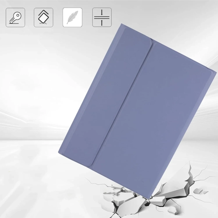 Etui z klawiaturą Jeloyutek dla Xiaomi Pad 6 11 cali, fioletowe