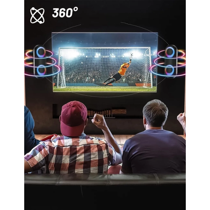 Głośnik Bluetooth NOTABRICK z oświetleniem RGB, 30 W, IPX7, czarny