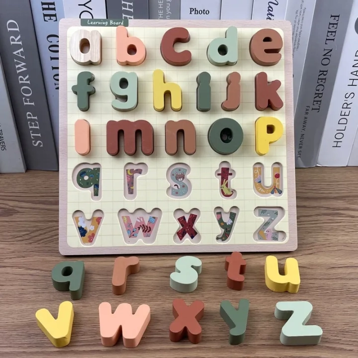PUZZLE DREWNIANE EDUKACYJNE ALFABET ZKB-2053