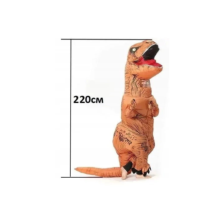 Tyrannosaurus Rex kostium dmuchany Anime Cosplay zabawny strój dinozaura na imprezy, halloween i karnawał