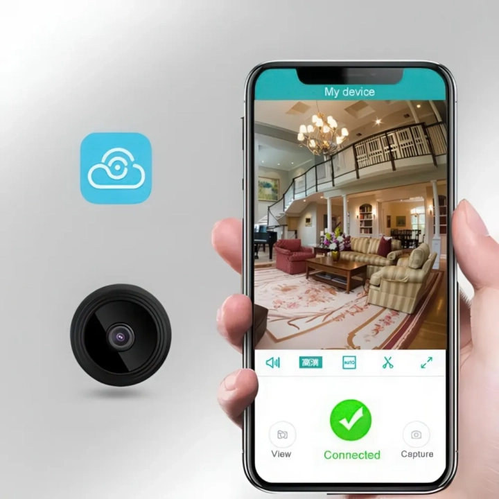 Mini kamera Wi-Fi 1080P Full HD z detektorem ruchu i nocnym trybem