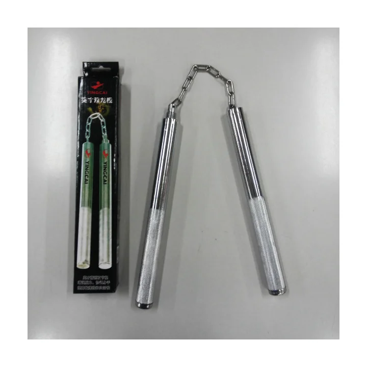 Nunchaku ze stali nierdzewnej, składane 55 cm treningowe nunchaku sztuki walki