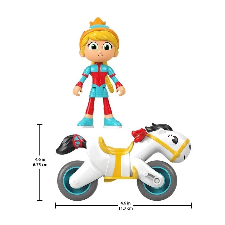 MATTEL Gus Mały Wielki Rycerz Iris i Pony 2pak 10cm