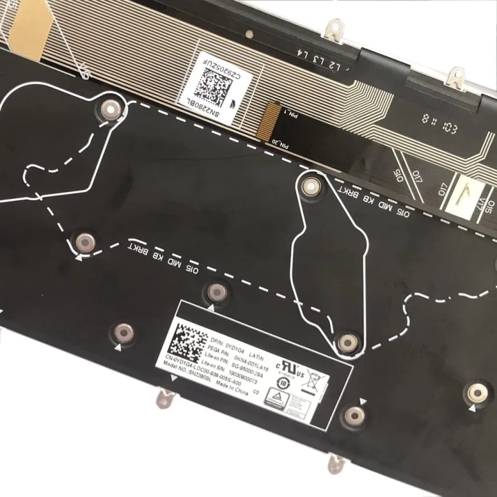 Klawiatura do DELL Alienware m17/m15 podświetlana Zahara hiszpańska