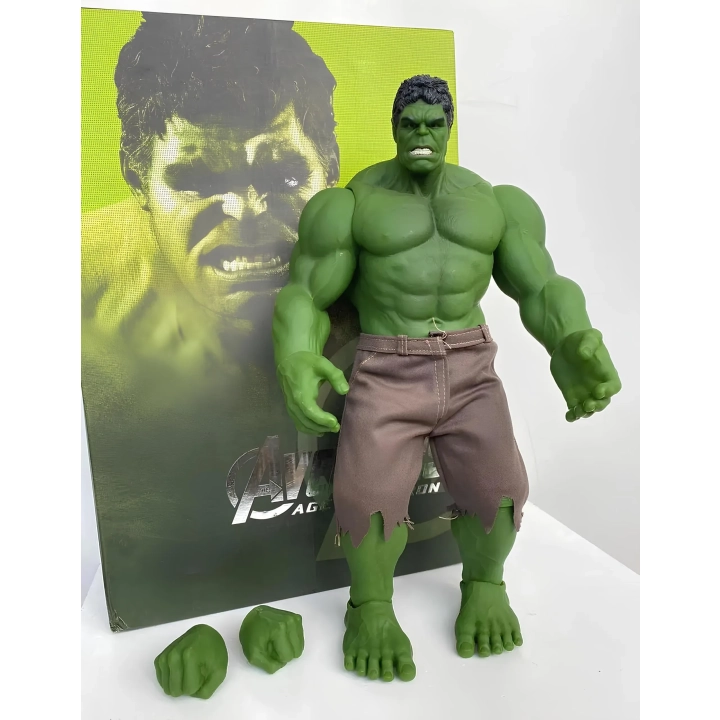 Duża figurka Hulk z uniwersum Avengers 42 cm realistyczna kolekcjonerska zabawka z ruchomymi elementami