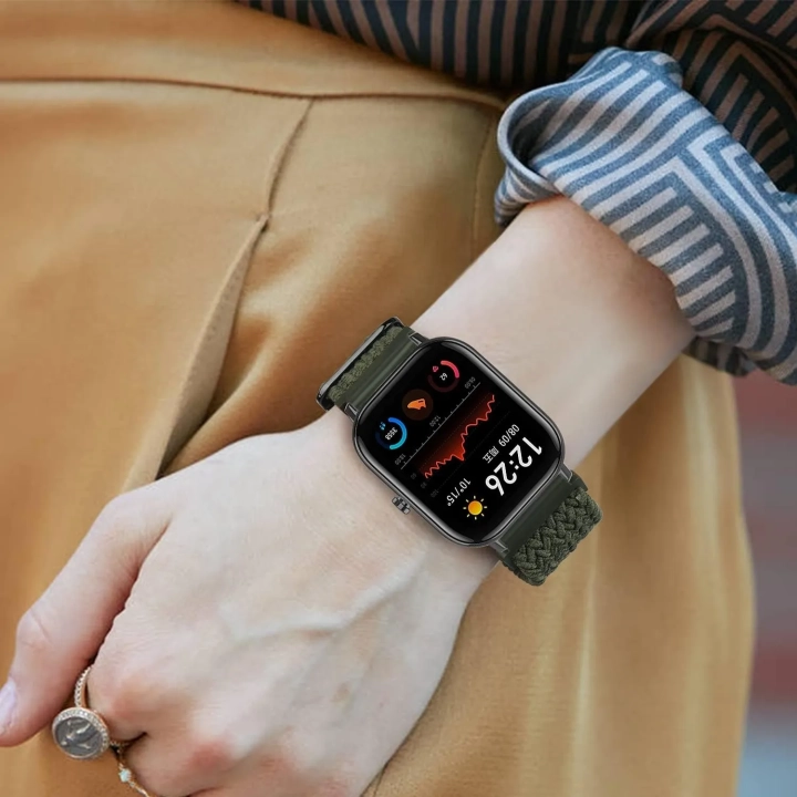 Pasek do zegarka Smartwatch Amazfit Bip 3 Pro/Bip U/GTS 4 Mini Mugust zielony