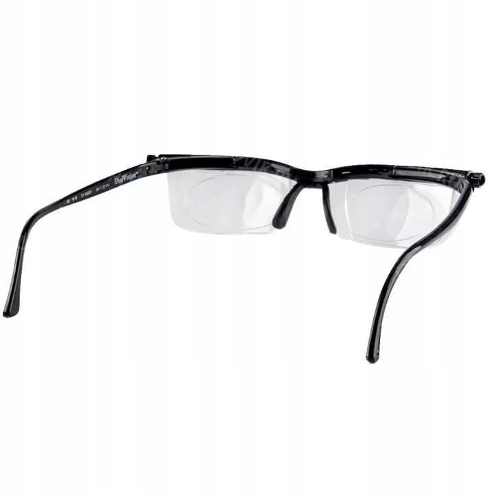 Okulary Dial Vision z regulowanymi soczewkami uniwersalne okulary do czytania i dali, z płynną regulacją dioptrii