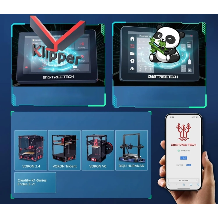 Ekran drukarki 3D BIGTREETECH K-TOUCH V1.0 dotykowy Klipper mobilny