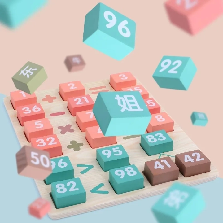 PUZZLE KLOCKI DODAWANIE JHTOY-074
