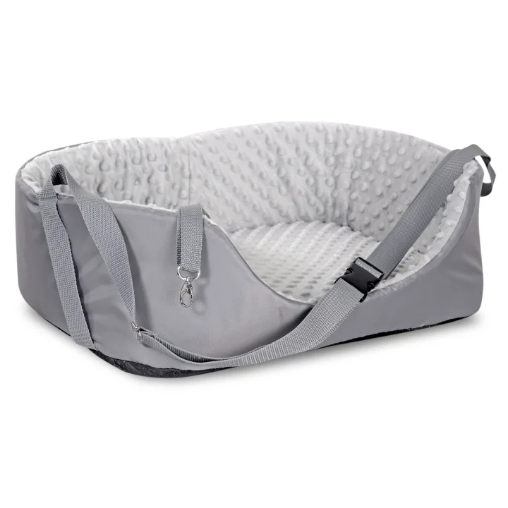 Transporter samochodowy 50x40 cm minky szary