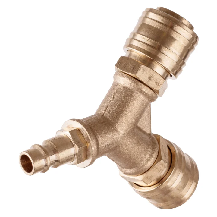 Rozdzielacz Pneumatyczny Powietrza Trójnik Szybkozłączki MOSIĘŻNY 1/4