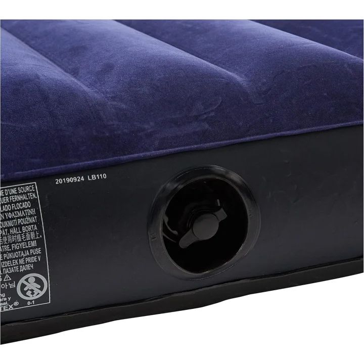 Materac dmuchany Intex Classic Downy Twin Dura Beam 191×99×25cm niebieski