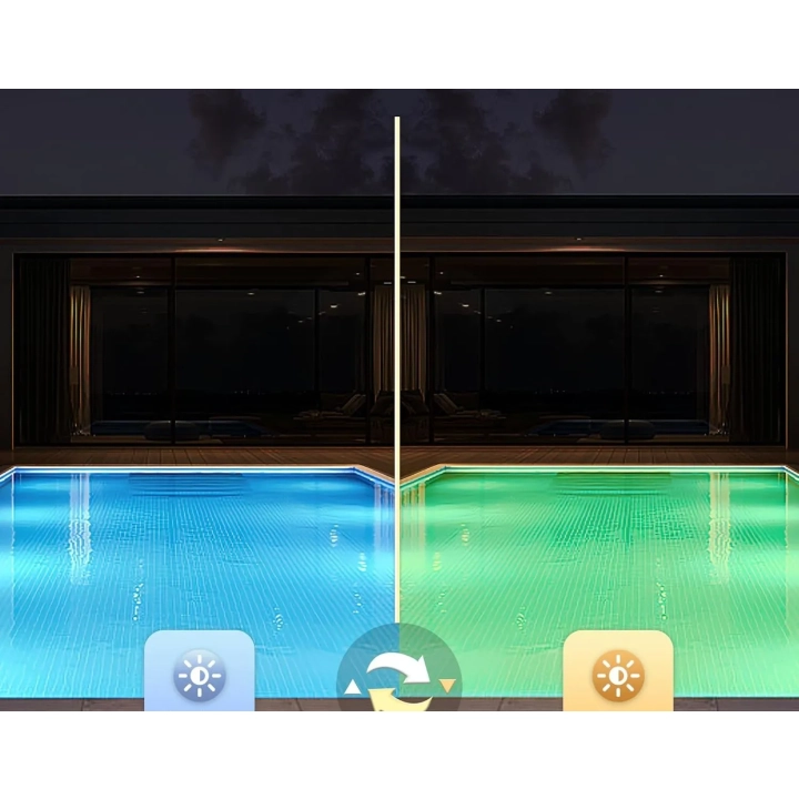 Reflektor LED basenowy LyLmLe 12W IP68 12V Ø190 mm 2 kolory (3000K/6000K)