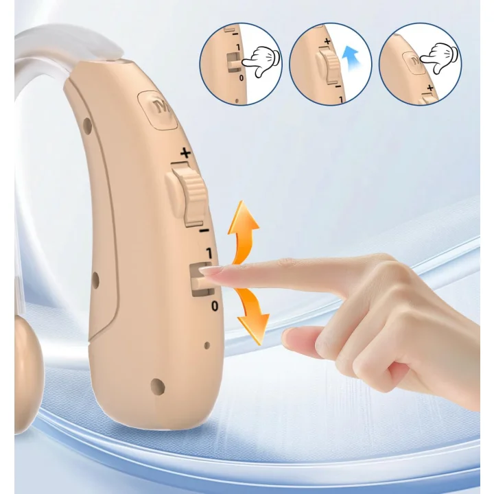 Aparat słuchowy Delmicure DELM-1011D bezprzewodowy z 4 trybami i 2 sztuki