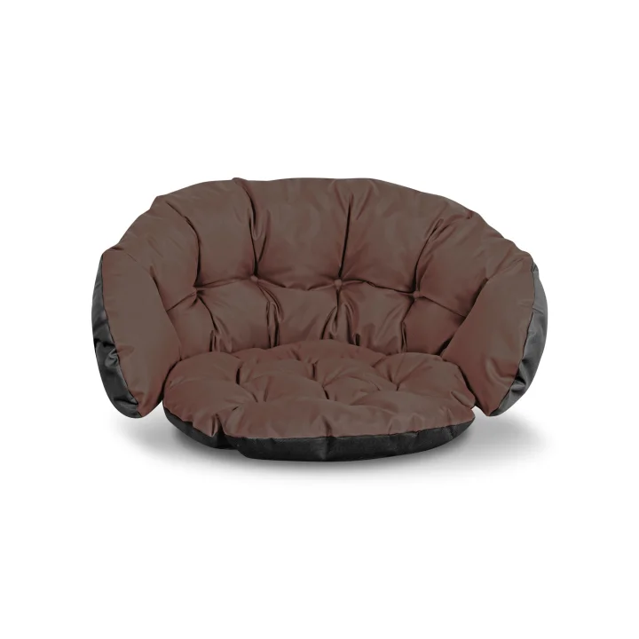 Poduszka ogrodowa 122x40 cm na krzesło huśtawkę wiszącą bocianie gniazdo wodoodporna brązowa