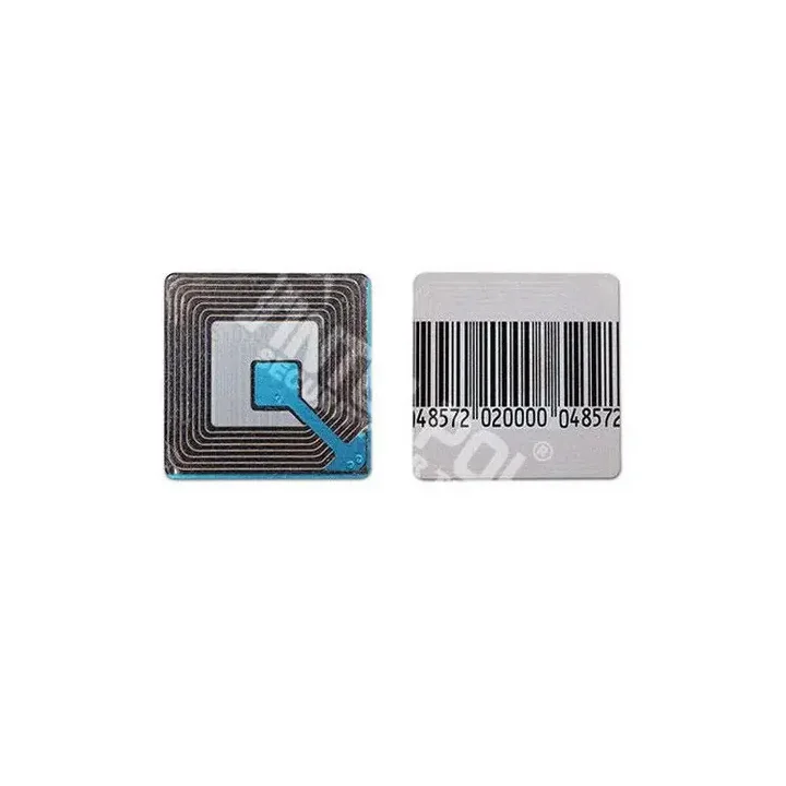 Etykiety antykradzieżowe RF 4x4 cm RF 8,2MHz 1000 szt. naklejki zabezpieczające do sklepu
