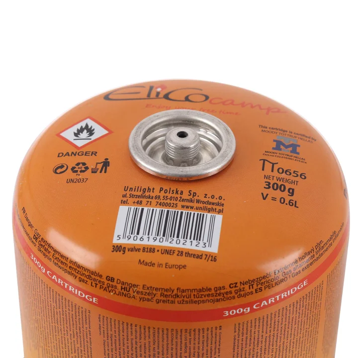GTU_02 Kartusz propan 300g 65300 ELICOTECH gwint 7/16